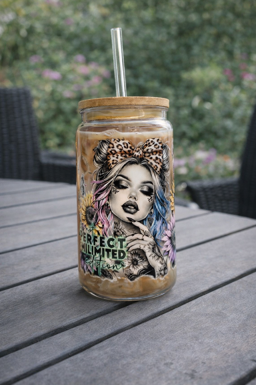Trinkbecher klar- „I'm not perfect, I'm limited edition“