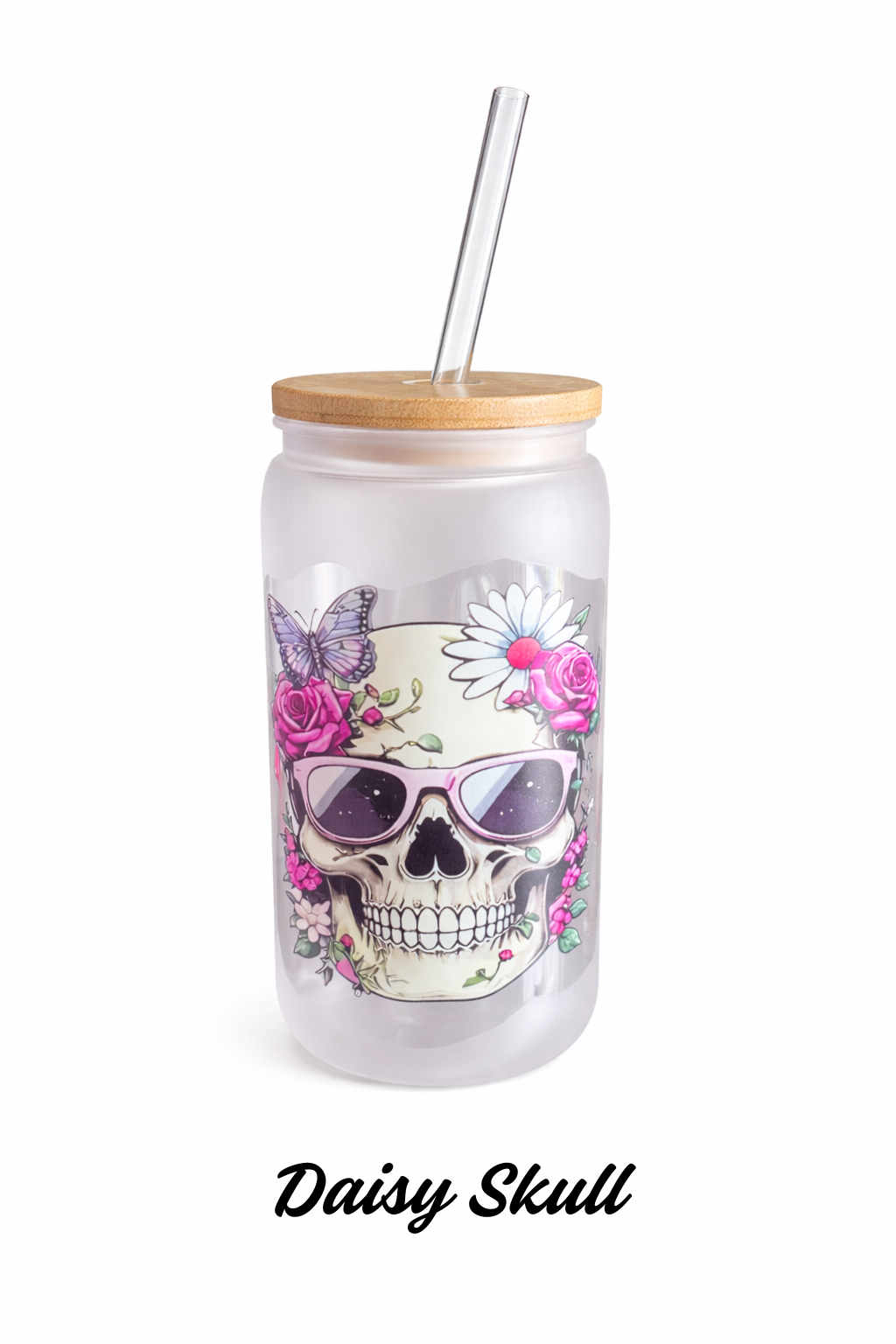 Trinkbecher Totenkopf mattiert – Daisy Skull