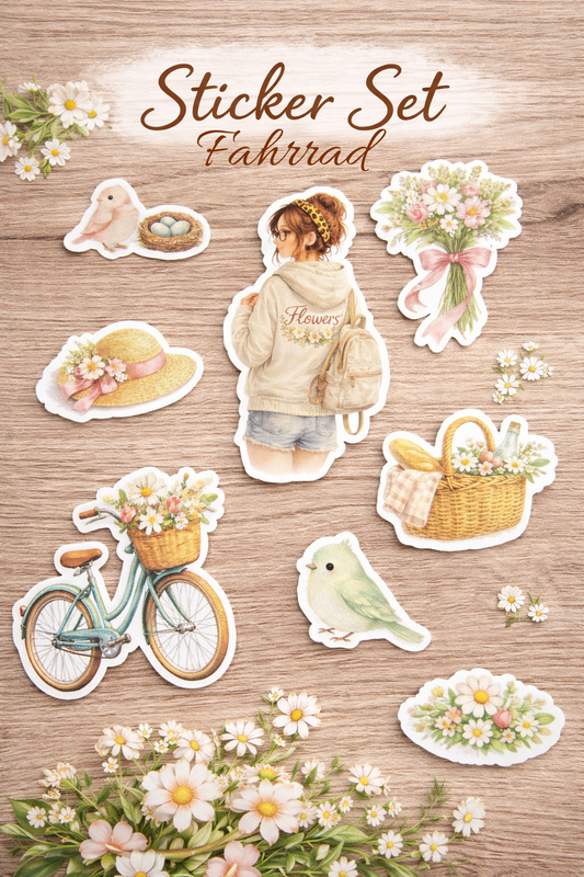 Sticker-Set Frühlingsdesign